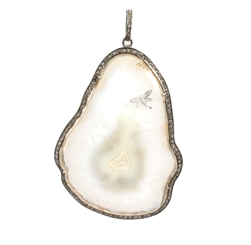 White Agate Pendant