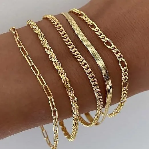 Women's Fashion Minimalist Style Bracelet Set